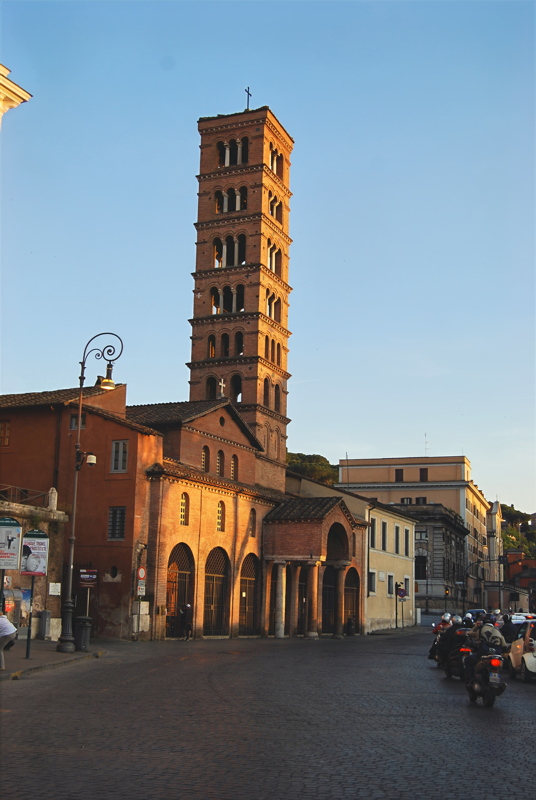16 - The medieval Basilica of Santa Maria in Cosmedin located in Rome, Italy